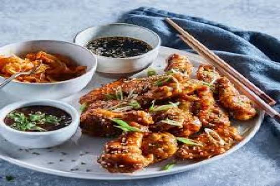 Asinhas Picantes (servido com batatas fritas)