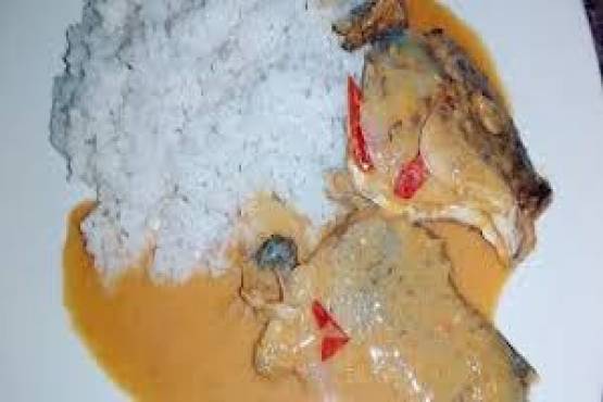 Xicoa com coco e arroz branco