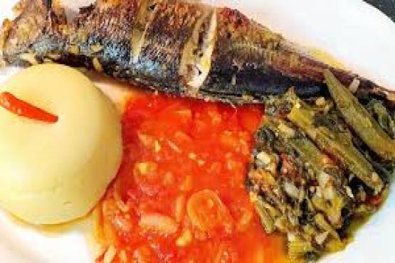 Xima com molho de Tomate