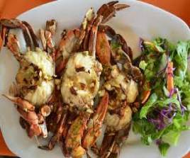 Caranguejo Azul Picante ao Alho e Limão (sub Consulta)